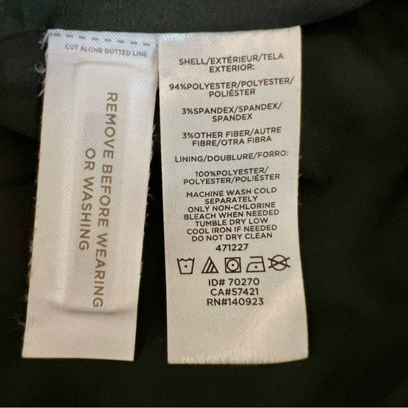 Ann Taylor LOFT Black and White Plaid Skirt with Gold Buttons, Size 8 - Picture 10 of 10